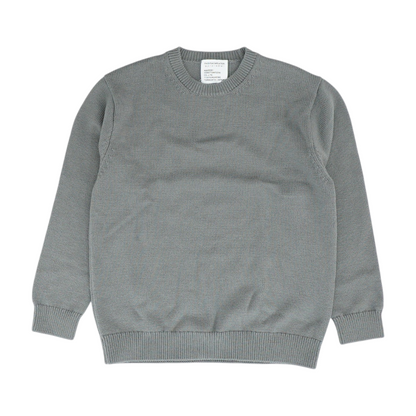 Gray Solid Pullover Sweater