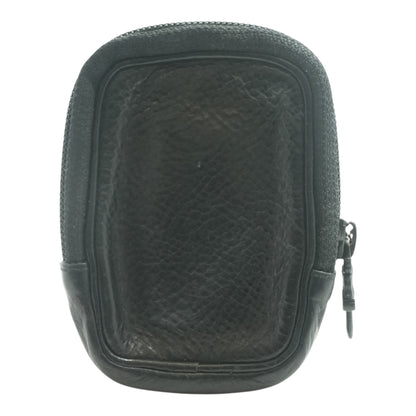 Black Leather Coin Pouch