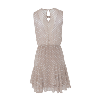 Brown Polka Dot Mini Dress