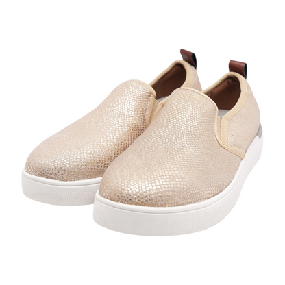 Gold Slip-On Flats