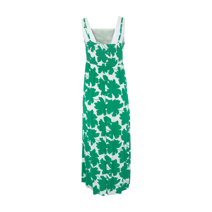 White Floral Midi Dress