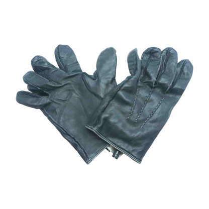 Black Leather Gloves