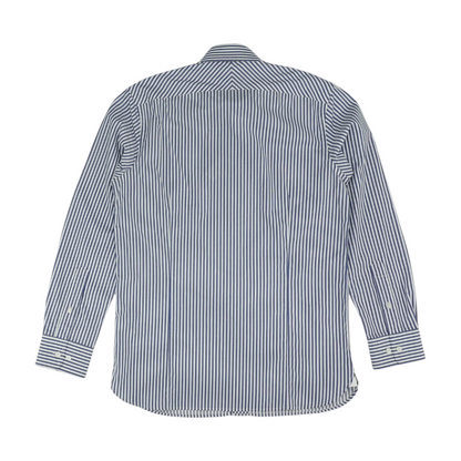 Blue Striped Long Sleeve Button Down