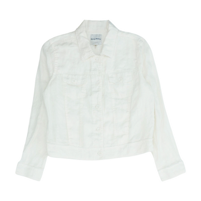 Tommy Bahama White Solid Jacket – Image 1