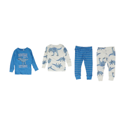 Blue Graphic Pajama Set