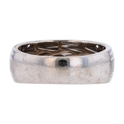 14K White Gold Diamond Band