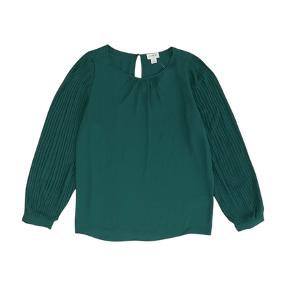 Green Petite Blouse