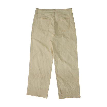Ivory Wide Leg Jeans