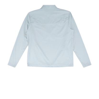 Gray Solid 1/4 Zip Pullover