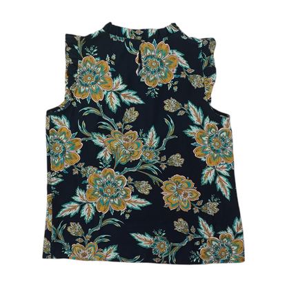 Navy Floral Blouse