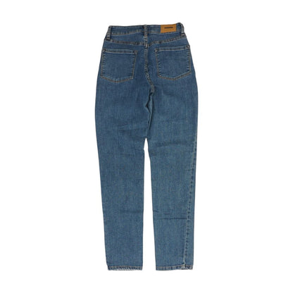 Blue Mid Rise Mom Jeans