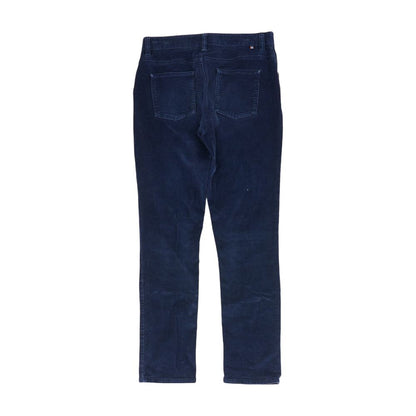 Navy Solid Five Pocket Pants