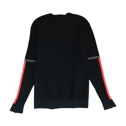 Black Solid Sweatshirt Pullover