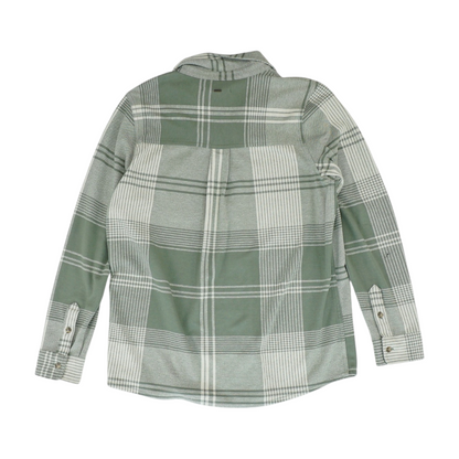 Green Plaid Flannel Button Down
