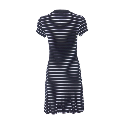 Black Striped Midi Dress