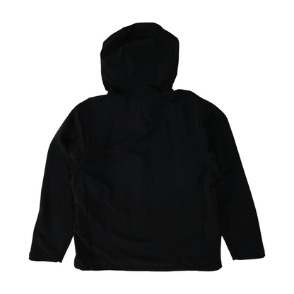 Black Solid Rain Jacket
