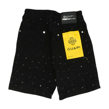 Black Denim Shorts