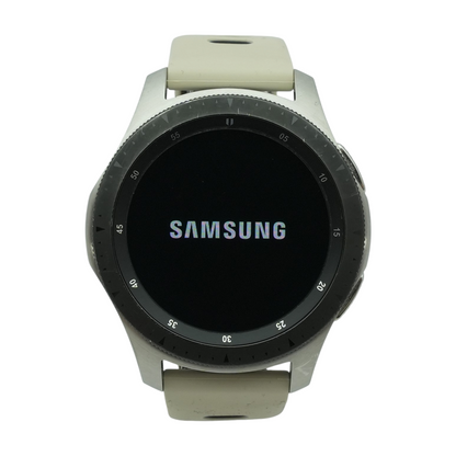 46mm Galaxy Watch Silver Smartwatch Gray Band S/M