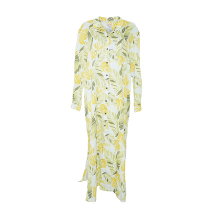 Yellow Graphic Maxi Dress