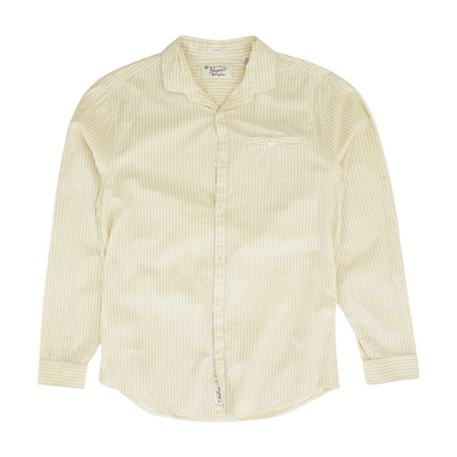Yellow Striped Long Sleeve Button Down