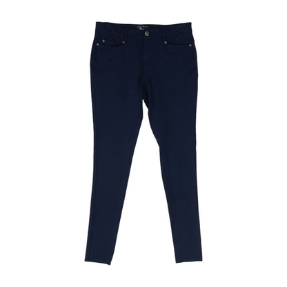 Navy Solid Five Pocket Pants