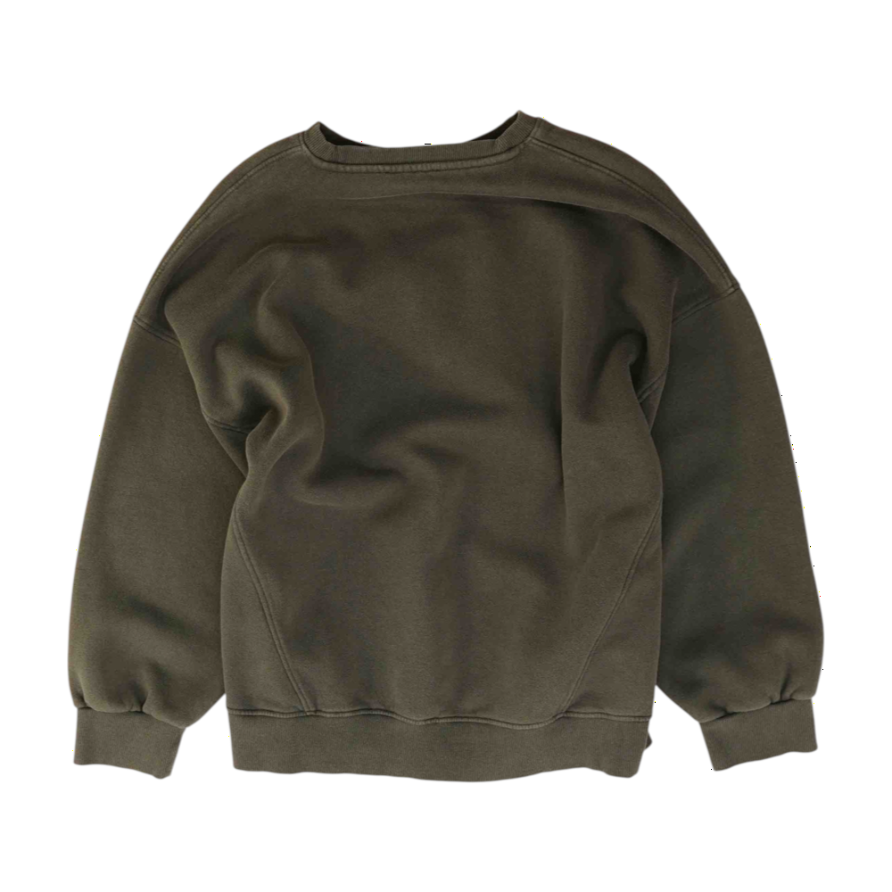 Gray Solid Sweatshirt Pullover