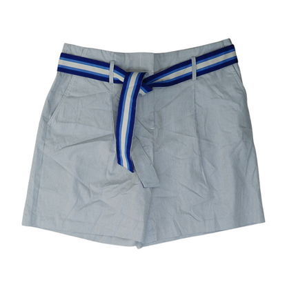 White Striped Chino Shorts