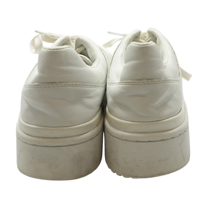 White Low-Top Athletic Shoes