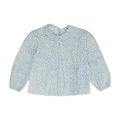Blue Floral Blouse