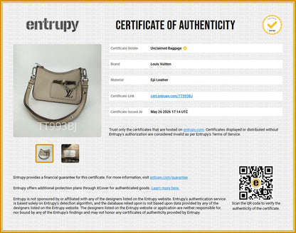 Quartz White Marellini Handbag in Epi Leather