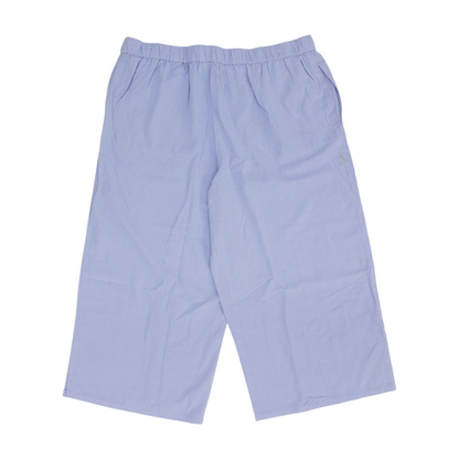 Purple Solid Chino Capris