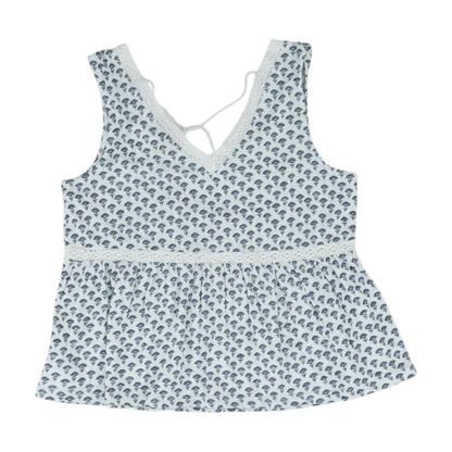 Blue Print Blouse