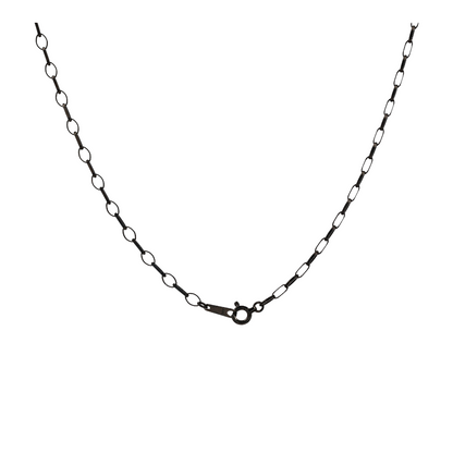 5/8 ctw 18K White Gold Sapphire Pendant Necklace