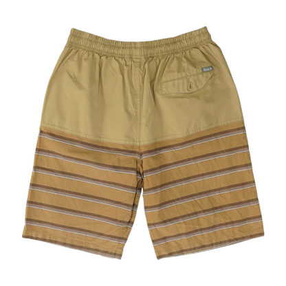 Brown Striped Chino Shorts