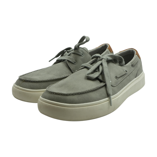 Gray Lace-Up Casual Shoes
