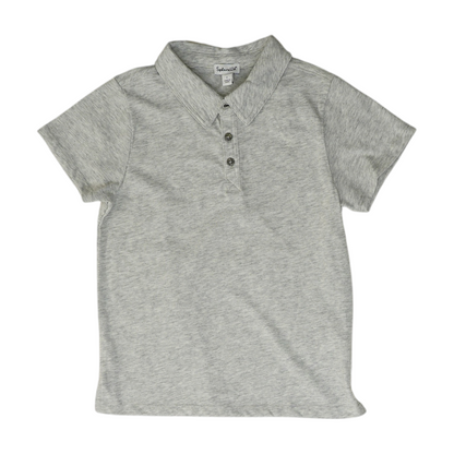 Gray Short Sleeve Polo