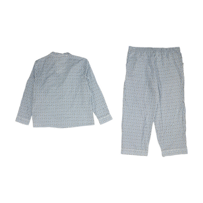 Blue Abstract Pajama Set