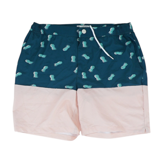 Teal Color Block Swim Bottom