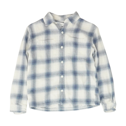 Blue Check Flannel Button Down