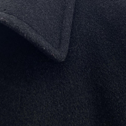 Black Cashmere Blend Solid Coat