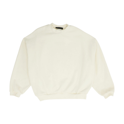 Beige Solid Sweatshirt Pullover