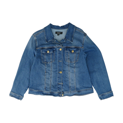 Blue Plus Solid Denim Jacket