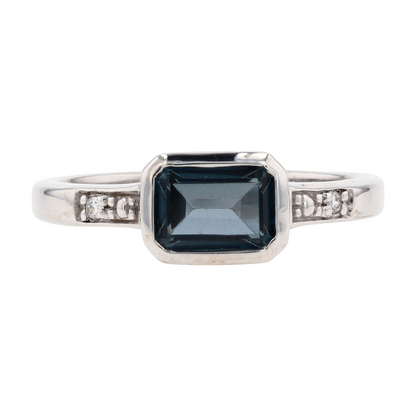 Sterling Silver London Blue Topaz Fashion Ring