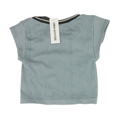 Gray Cropped Blouse