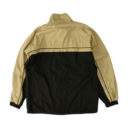 Khaki Color Block Rain Jacket