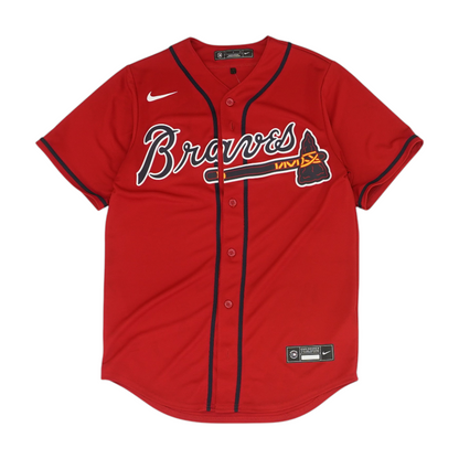 Men's Red Atlanta Braves Short Sleeve Jersey