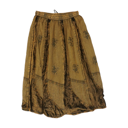 Brown Midi Skirt