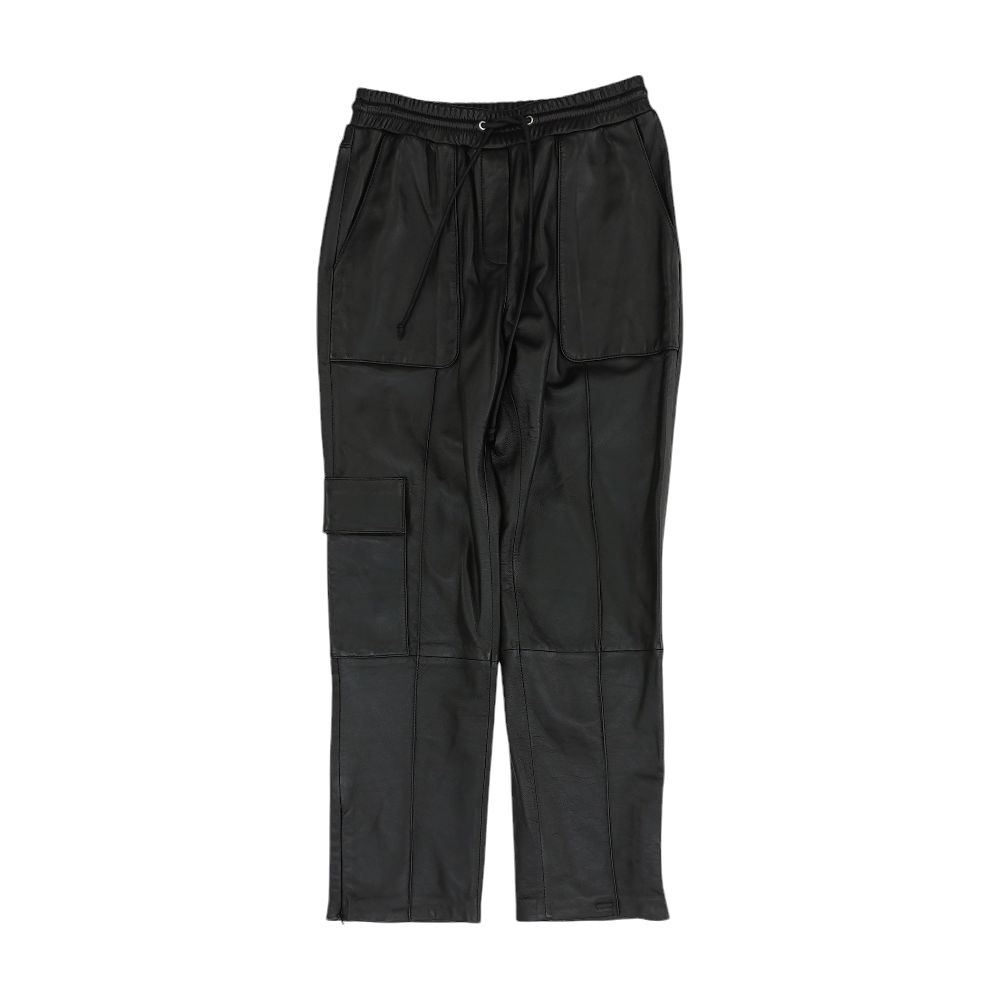 Black Solid Pants