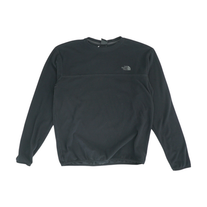 Black Solid Sweatshirt Pullover