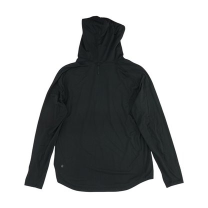 Black Striped Hoodie Pullover